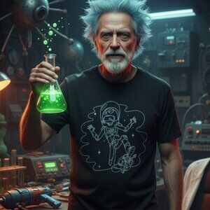 🌌 Rick and Morty Loot Crate Exclusive Black Tee 2XL 🌌